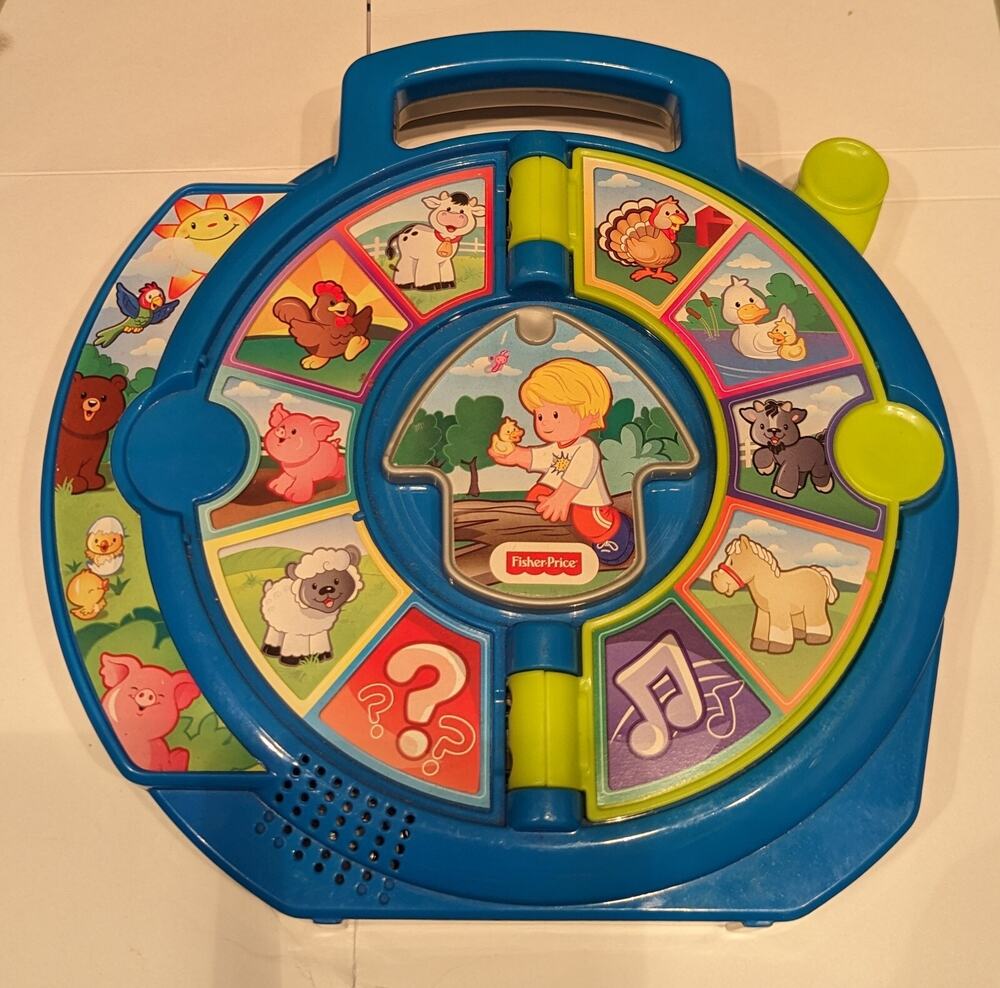 Fisher Price THE FARMER SAYS SEE N' SAY TOY 16 SOUNDS QUIZ MUSIC Works, 2015